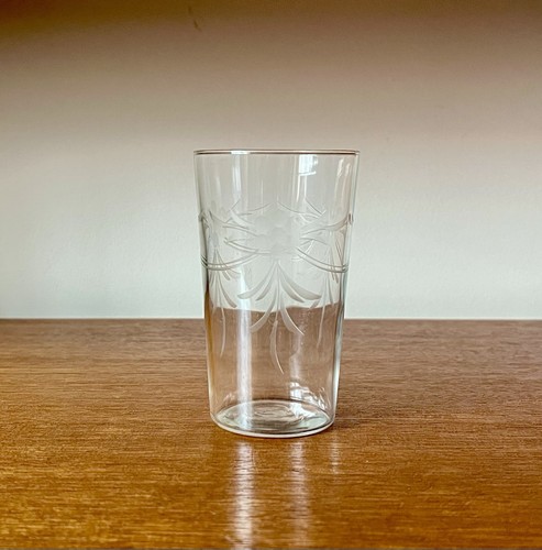 Vintage etched design tumbler - etched,