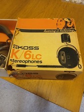 Vintage Koss K6 Stereophone Headphones Very Good Condition With Original booket