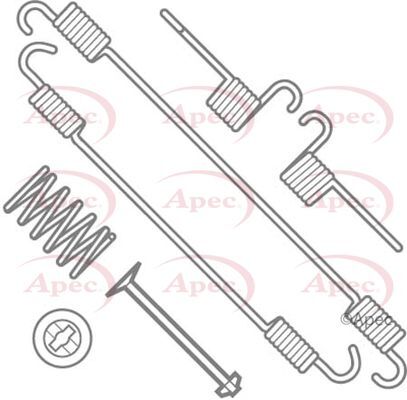 Apec rear brake shoe fitting - brake,