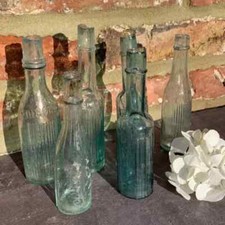 Vintage Bottles x 6 Old