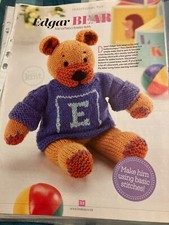 knitting pattern teddy bear with jumper 23cm (M)