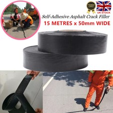 15m*50mm Self-adhesive Asphalt Crack Filler Bitumen Tarmac Repair Joint Tape HOT