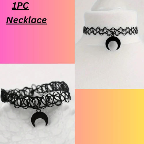 Tattoo choker stretch necklace - stretch,