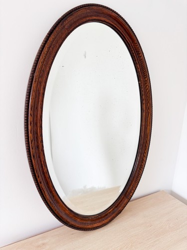 Antique edwardian oak oval - edwardian,