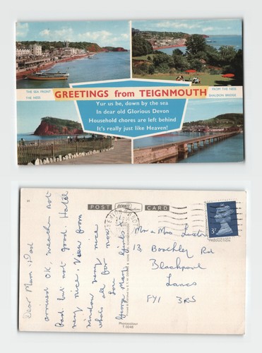 Postcard greetings from - postcard,