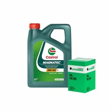 Castrol Magnatec C3 5W40 Engine Oil 4L Crosland Oil Filter Service Kit 4 Litre