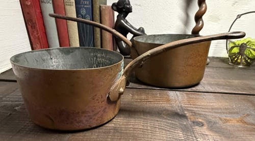 Pair antique french - french, copper