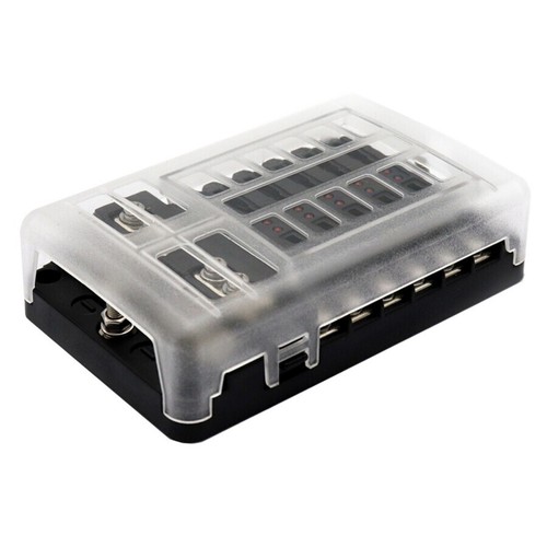 Way blade fuse box - 12-way, block