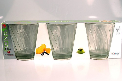 3pc set water glass tumblers - set,