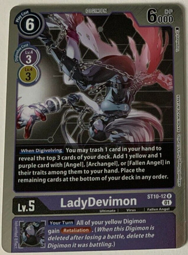 Ladydevimon st10 - st10-12, art)