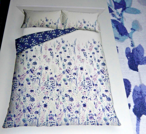 Stunning blue floral - blue,