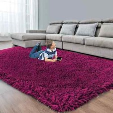 LIVING ROOM THICK LARGE SHAGGY RUG BEDROOM NON SLIP ON CARPET HALLWAY RUNNER RUG
