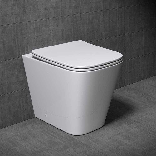 Bathroom toilet pan - back, to