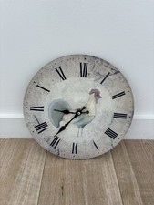 Farmhouse Rooster Wall Clock