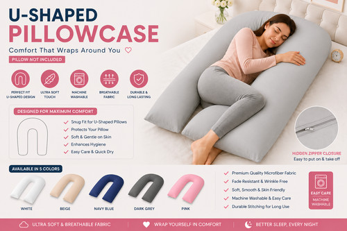 Shaped pillowcase pregnancy - pillowcase,
