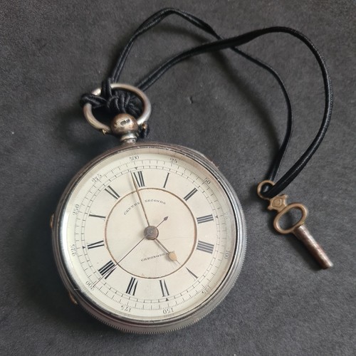 Antique silver chronograph - antique,