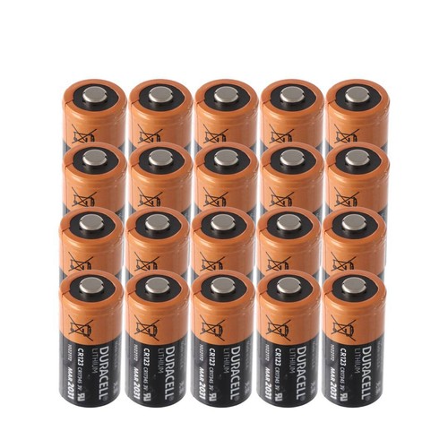 20x duracell cr123a - 20x, lithium