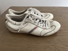 Diesel White Leather Trainers