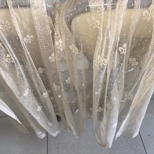 Vintage cream Net Curtains 2