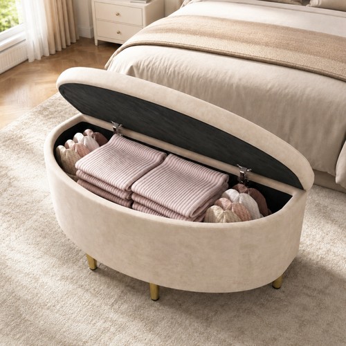 Ottoman storage bench - ottoman,