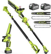8inch & 6inch Cordless Battery Powered Chain Saw with Oiler, Electric Chainsaw