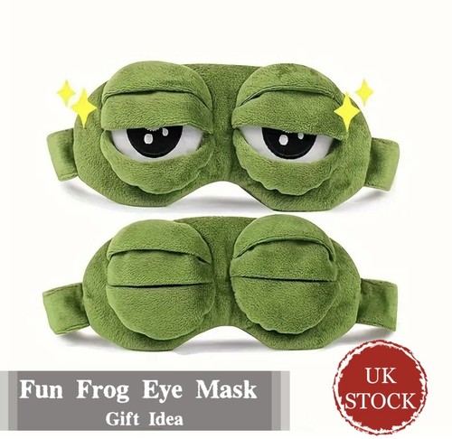 Fun frog plush sleep eye - sleep, mask