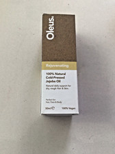 Oleus Rejuvenating Jojoba Oil 50ml 100% Cold Pressed Natural Vegan  Boxed