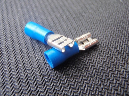 250pc female spade 187 crimp - female, .187"