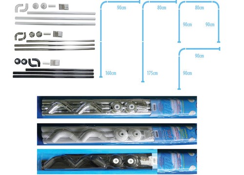 Shower curtain rail - curtain, way