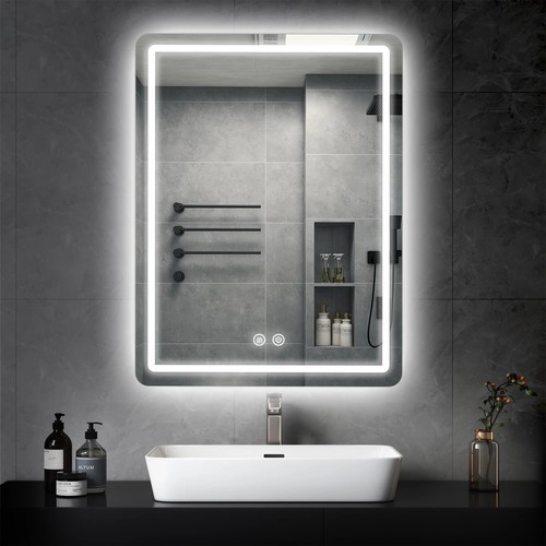 Llluminated bathroom mirror - bathroom,