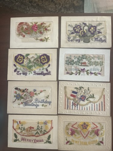Vintage silk embroidered - silk,
