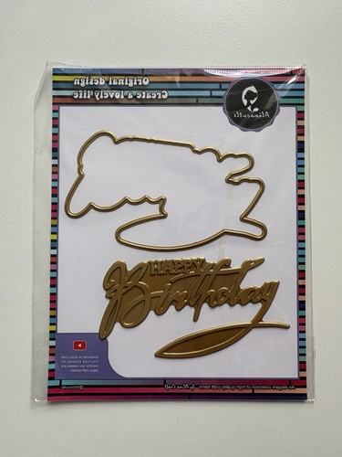 Happy birthday hot - foil, plate