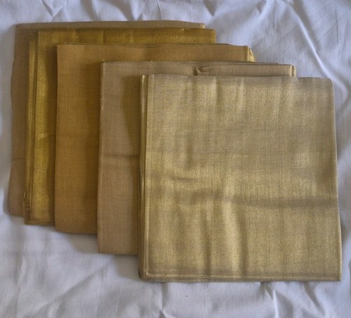 Plain cotton blend shinny silk
