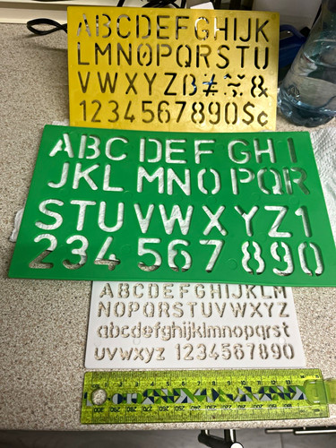 3pc alphabet number - alphabet, &