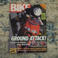 Bike Magazine November 1995 Ducati 748 Kawasaki ZX Honda CBR Carl Fogarty Yamaha