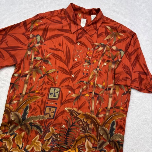 Vtg burma bibas hawaiian shirt - bibas,