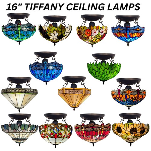 Tiffany style inch ceiling - inch,