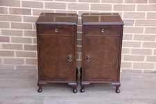 Pair of Antique Queen Anne Bedside Cabinets