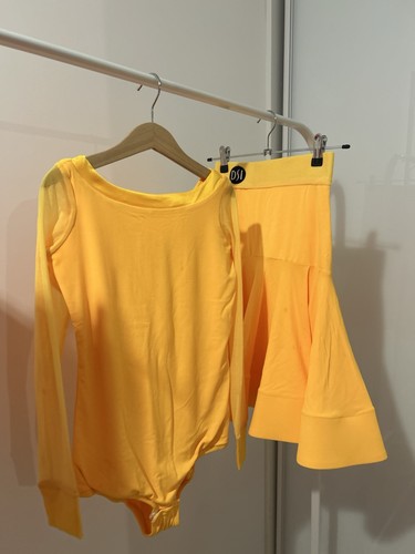 Yellow juvenile ballroom dance - yellow,