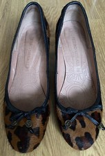 Pedro Miralles Ladies Brown & Black Block heels Court Shoes UK Size 6