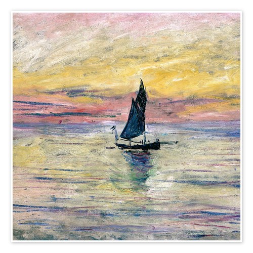 Sailboat evening cloude - sailboat,