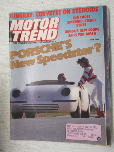 Motor trend magazine june - motor, 1988