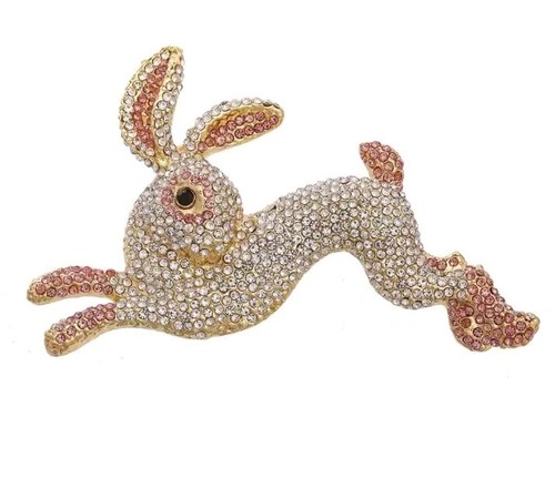 Large rabbit brooch pin - large,
