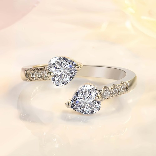 Double heart adjustable - double,
