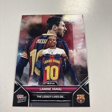 Topps Now Lamine Yamal Lionel Messi The Legacy Lives On 24/25 #002 RC 