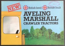 AVELING MARSHALL CRAWLERS TRACTORS Sales Brochure DEC 1976