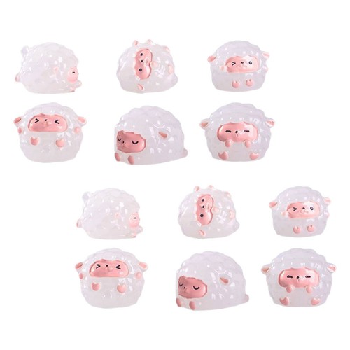 12pcs durable resin miniature - resin,