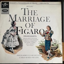 Carlo Maria Giulini. Mozart -The Marriage Of Figaro Highlights LP Columbia SAX25