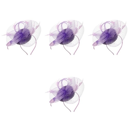 Chic purple fascinator - fascinator, hat
