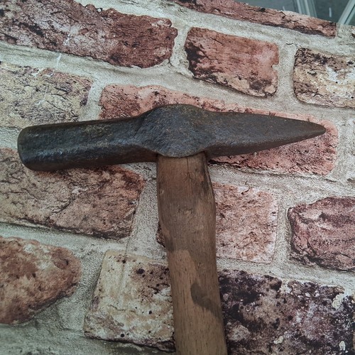Vintage stone masons hammer - masons,